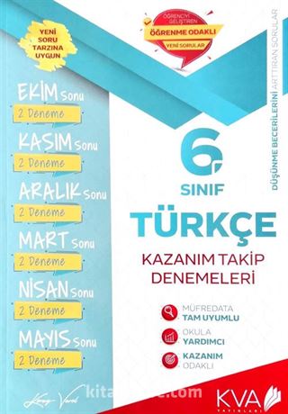 6. Sınıf Türkçe Kazanım Takip Denemeleri