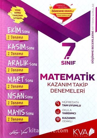 7. Sınıf Matematik Kazanım Takip Denemeleri