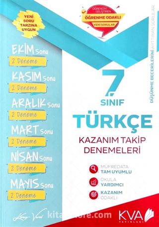 7. Sınıf Türkçe Kazanım Takip Denemeleri