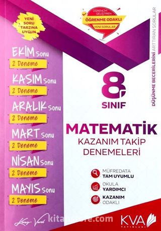 8. Sınıf Matematik Kazanım Takip Denemeleri