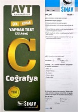 AYT Çek Kopar Coğrafya Yaprak Test