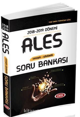 2018-2019 ALES Soru Bankası Cevaplı-Çözümlü