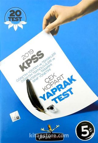 KPSS Öğretim Yöntem ve Teknikleri Öğretim Teknolojileri Ve Materyal Tasarımı Sınıf Yönetimi Çek Kopar Yaprak Test