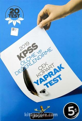 KPSS Ölçme ve Değerlendirme Çek Kopar Yaprak Test