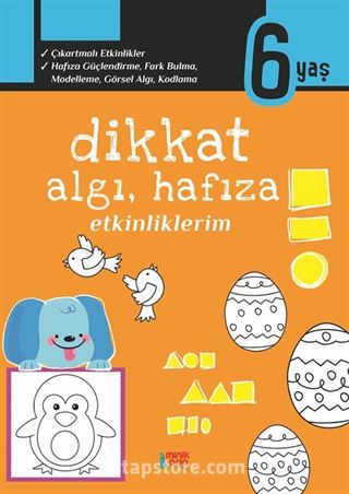 Dikkat Algı, Hafıza Etkinliklerim (6 yaş)