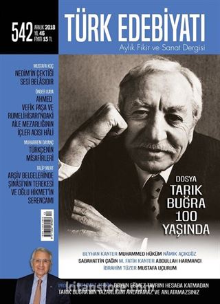 Türk Edebiyatı Aylık Fikir ve Sanat Dergisi Aralık 2018 Sayı: 542