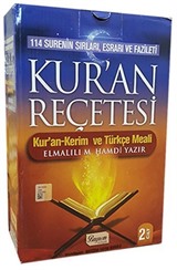 114 Surenin Sırları Esrarı ve Fazileti Kuran Reçetesi Elmalı Hamdi Yazır Meali (2 Cilt Takım)