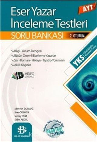 AYT Eser Yazar İnceleme Testleri Soru Bankası