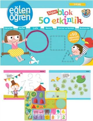 Eğlen Öğren 3-4 yaş Süper Blok 50 Etkinlik