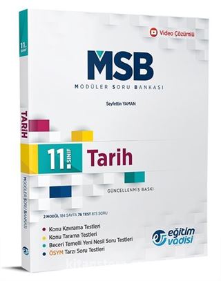 11. Sınıf Tarih Modüler Soru Bankası