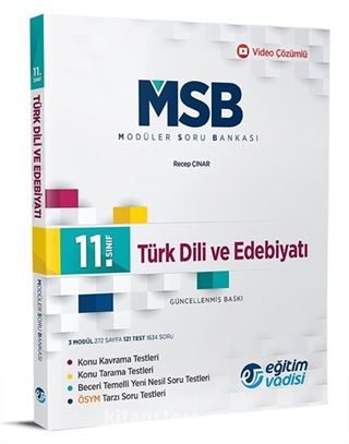 11. Sınıf Türk Dili ve Edebiyatı Modüler Soru Bankası