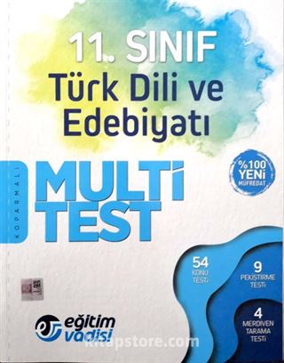 11. Sınıf Türk Dili ve Edebiyatı Multi Test