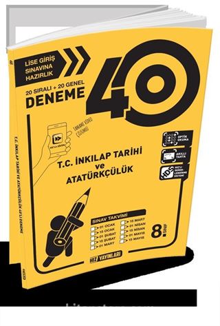 8. Sınıf 40'lı T. C. İnkılap Tarihi ve Atatürkçülük Deneme