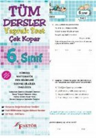 6. Sınıf Tüm Dersler Yaprak Test (Yeni Müfredat)