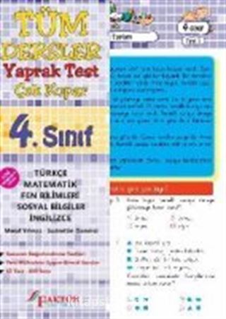 4. Sınıf Tüm Dersler Yaprak Test (Yeni Müfredat)