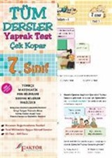 7. Sınıf Tüm Dersler Yaprak Test (Yeni Müfredat)