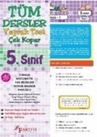 5. Sınıf Tüm Dersler Yaprak Test (Yeni Müfredat)