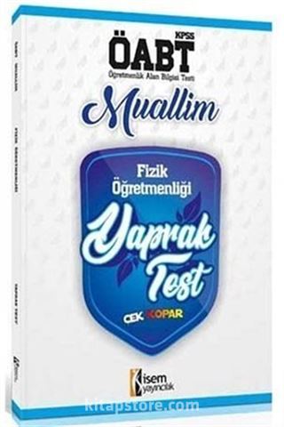 2019 ÖABT Muallim Fizik Öğretmenliği Yaprak Test