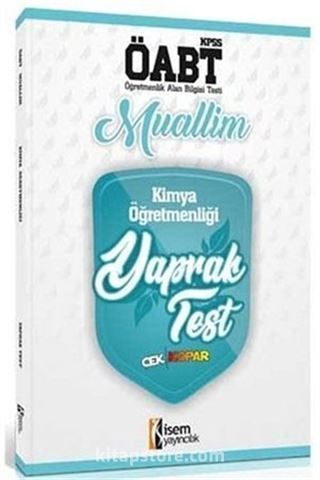 2019 ÖABT Muallim Kimya Öğretmenliği Yaprak Test