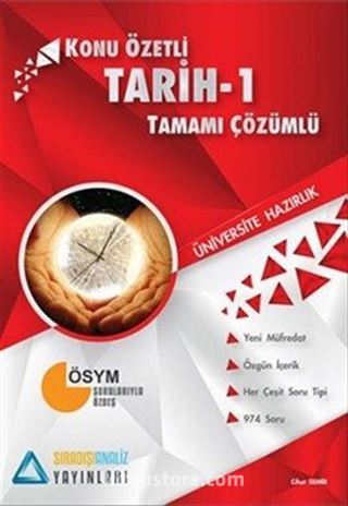 TYT Tarih 1 Konu Özetli Tamamı Çözümlü