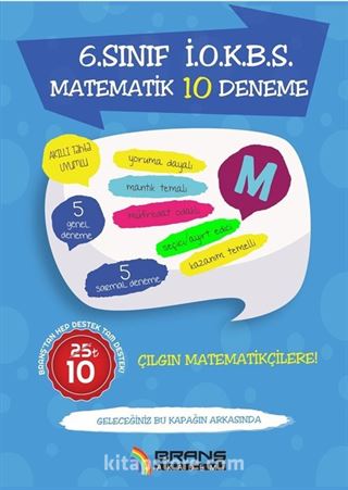 2019 İOKBS 6. Sınıf Matematik 10 Deneme