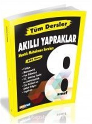 8. Sınıf Tüm Dersler Akıllı Yapraklar Yaprak Test