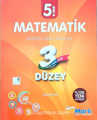 5. Sınıf Matematik 3 Düzey Fasikül Soru Bankası