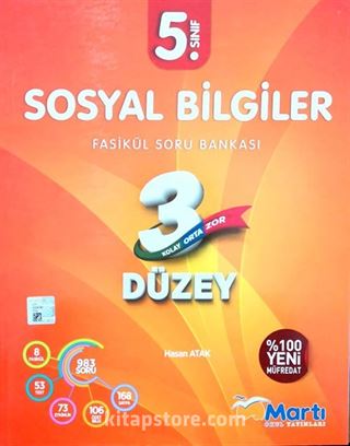 5. Sınıf Sosyal Bilgiler 3 Düzey Fasikül Soru Bankası