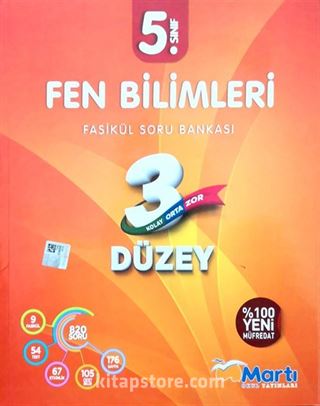 5. Sınıf Fen Bilimleri 3 Düzey Fasikül Soru Bankası