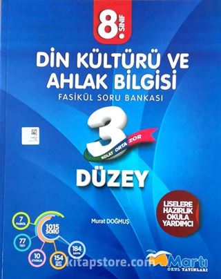 8. Sınıf Din Kültürü Ve Ahlak Bilgisi 3 Düzey Fasikül Soru Bankası