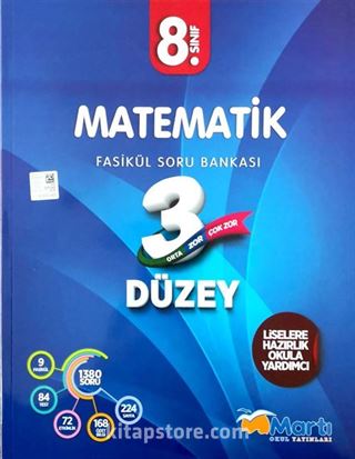 8. Sınıf Matematik 3 Düzey Fasikül Soru Bankası