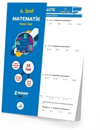 6. Sınıf Matematik Nano Test (Yaprak Test)