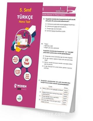 5. Sınıf Türkçe Nano Test (Yaprak Test)