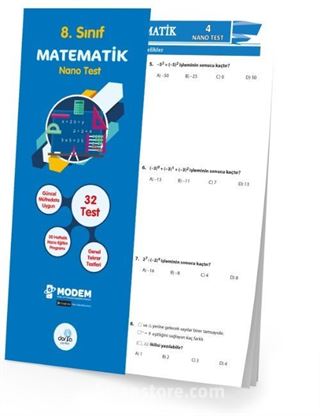 8. Sınıf Matematik Nano Test (Yaprak Test)