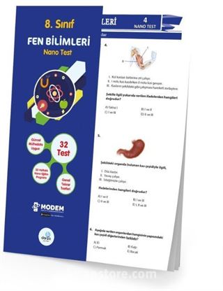 8. Sınıf Fen Bilimleri Nano Test (Yaprak Test)