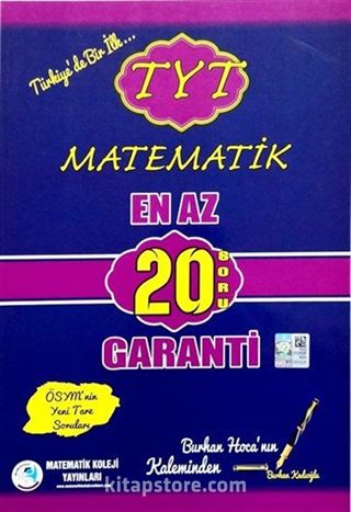 TYT Matematik En Az 20 Soru Garanti