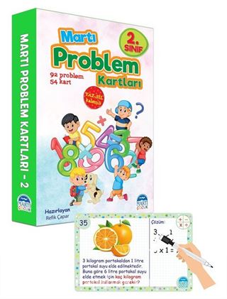 Martı Problem Kartları 2. Sınıf / Silinebilir Kalemli