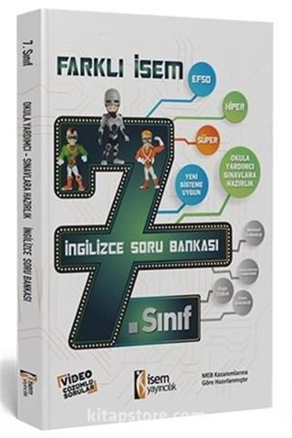 2019 Farklı İsem 7. Sınıf İngilizce Soru Bankası