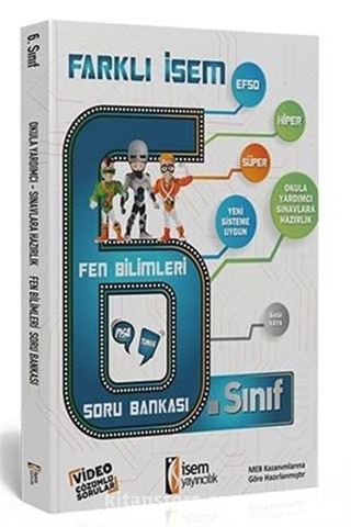 2019 Farklı İsem 6. Sınıf Fen Bilimleri Soru Bankası