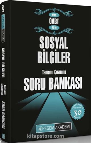 2019 KPSS ÖABT Sosyal Bilgiler Tamamı Çözümlü Soru Bankası