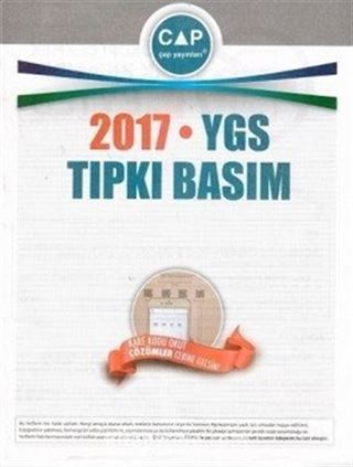 2017 YGS Tıpkı Basım