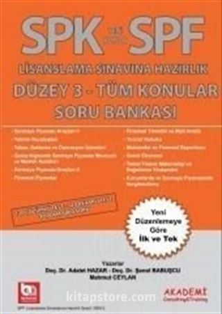 SPF Lisanslama Sınavına Hazırlık Düzey 3 Tüm Konular Soru Bankası