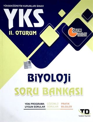 YKS 2. Oturum Biyoloji Soru Bankası