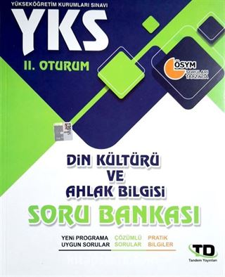 YKS 2. Oturum Din Kültürü Ve Ahlak Bilgisi Soru Bankası