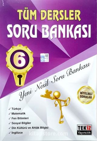 6. Sınıf Tüm Dersler Soru Bankası