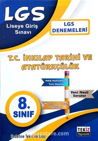 8. Sınıf LGS T. C. İnkılap Tarihi ve Atatürkçülük Denemeleri