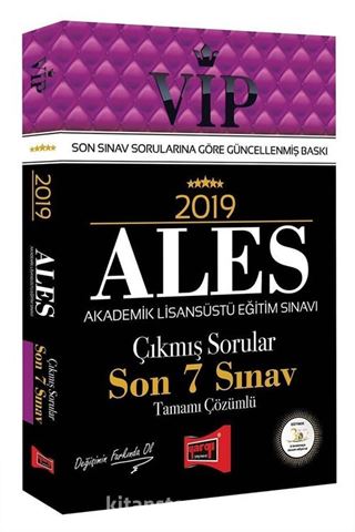 2019 ALES VIP Tamamı Çözümlü Son 7 Sınav Çıkmış Sorular