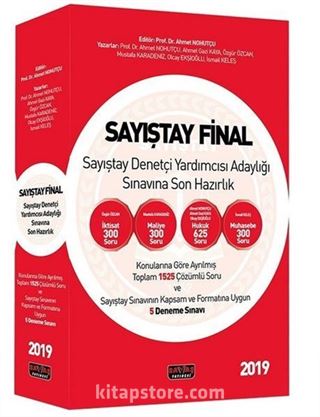 Sayıştay Final Sayıştay Denetçi Yardımcısı Adaylığı Sınavına Son Hazırlık Soru Bankası