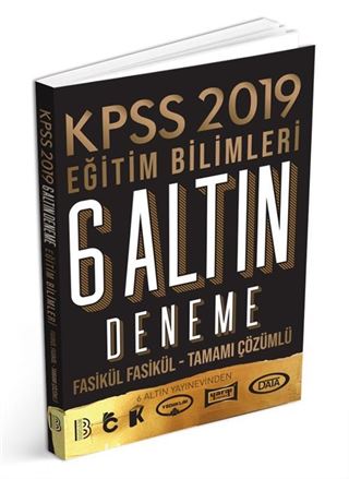 2019 KPSS Eğitim Bilimleri 6 Altın Çözümlü Fasikül Deneme