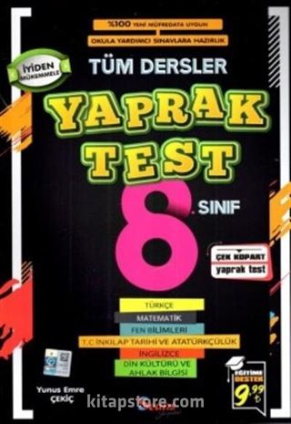 8. Sınıf Tüm Dersler Yaprak Test